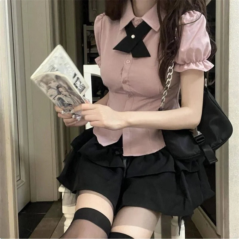 甜辣妹夏季必备polo衬衣👚