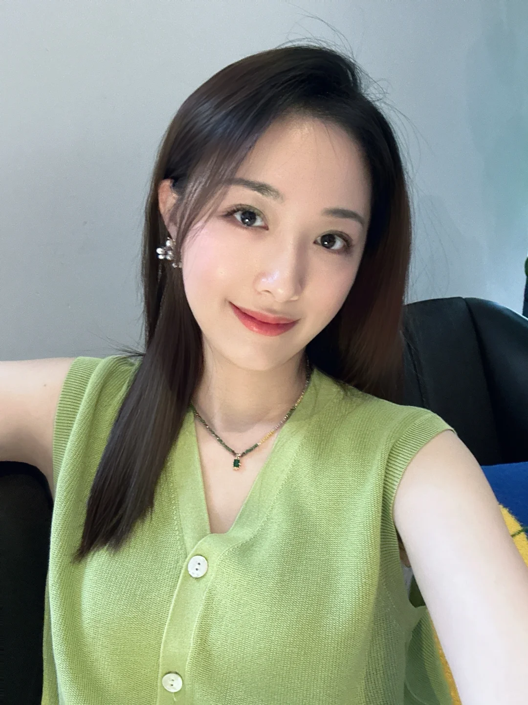 穿青果绿🍏的女生真的好温柔啊
