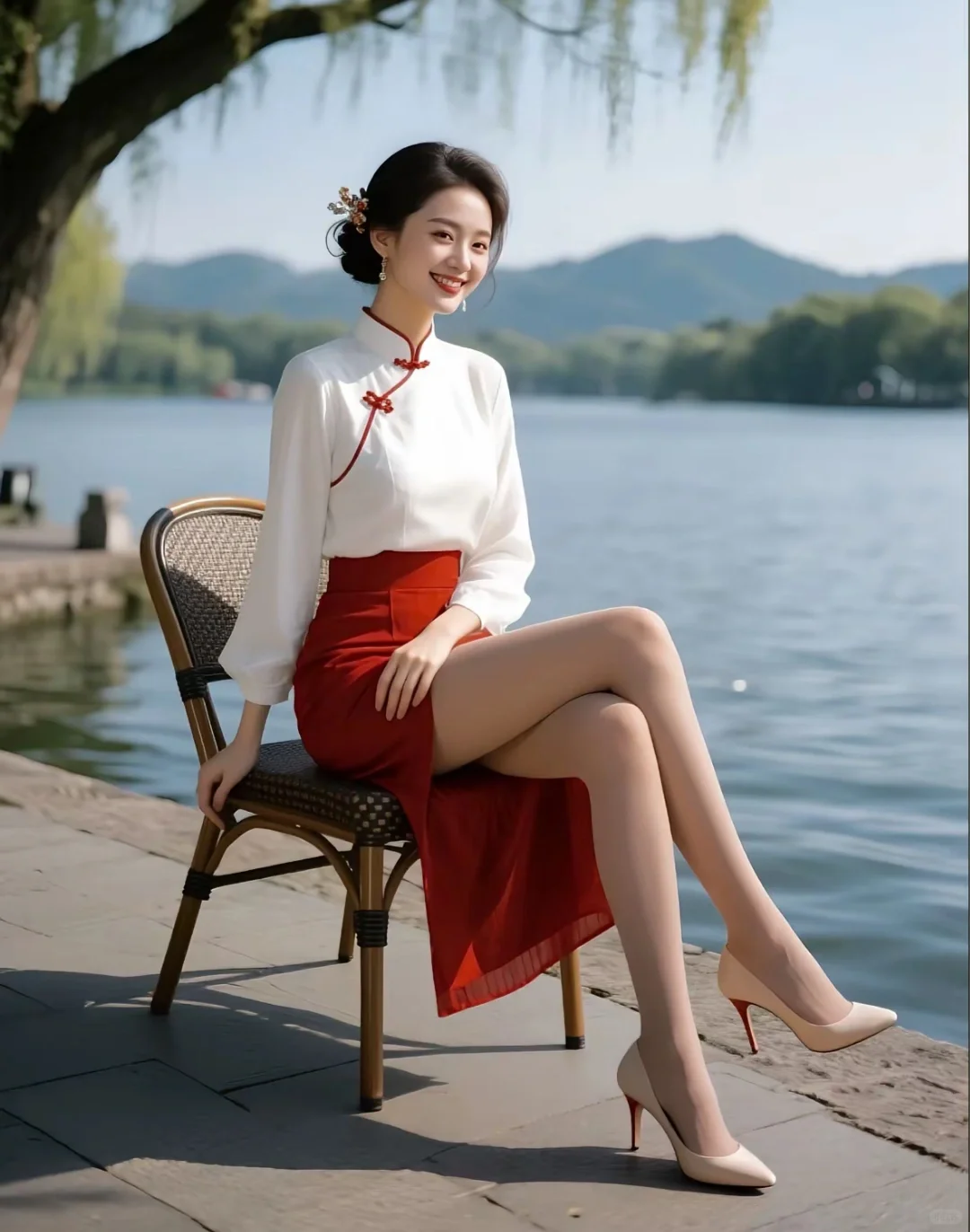 优雅旗袍，遇见江南水乡🌸