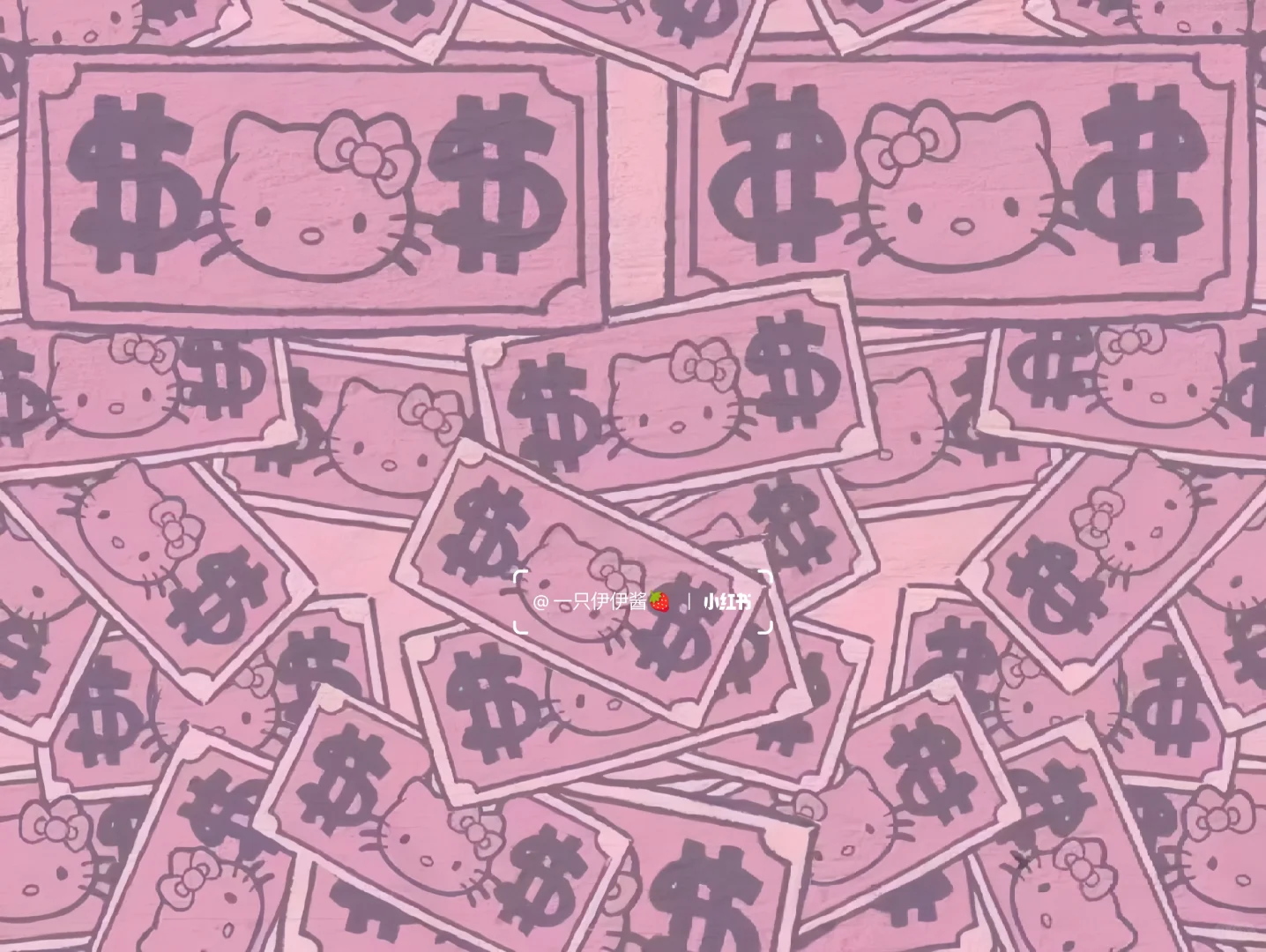 iPad平板壁纸 | HelloKitty发财好运💵