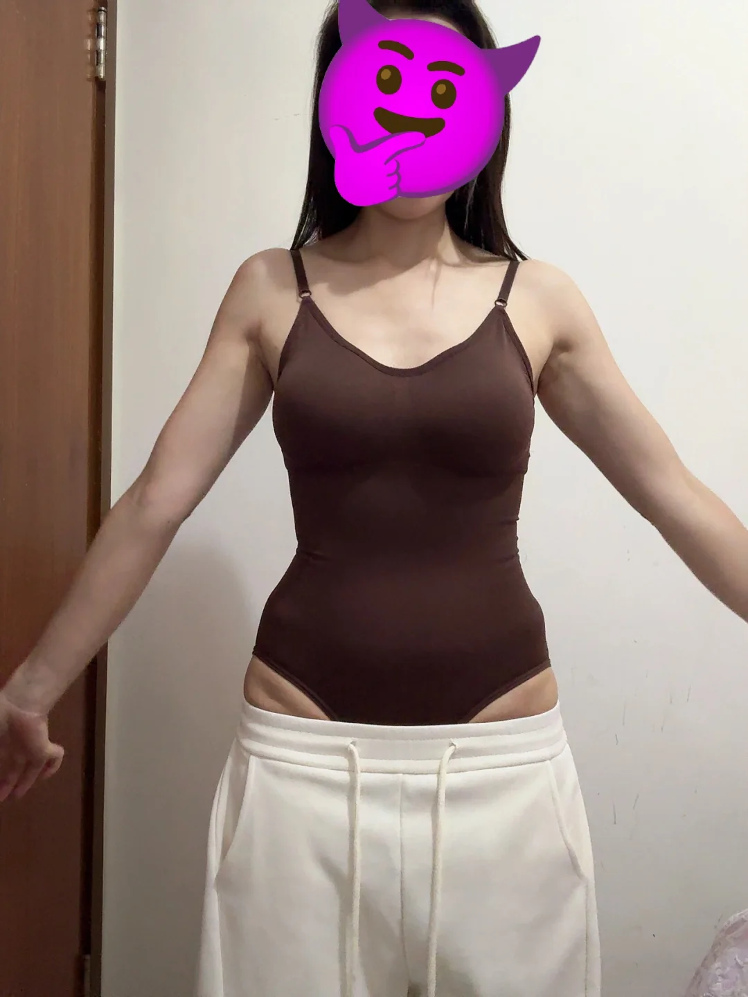 实况图总该信了吧！120斤也能穿出折角腰🤣
