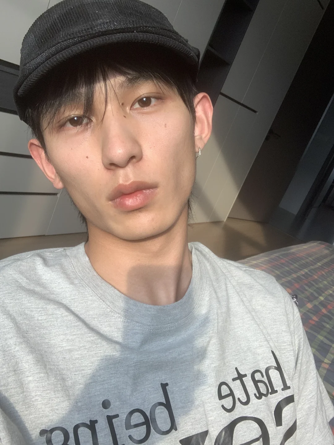 看看几个月来面部的变化