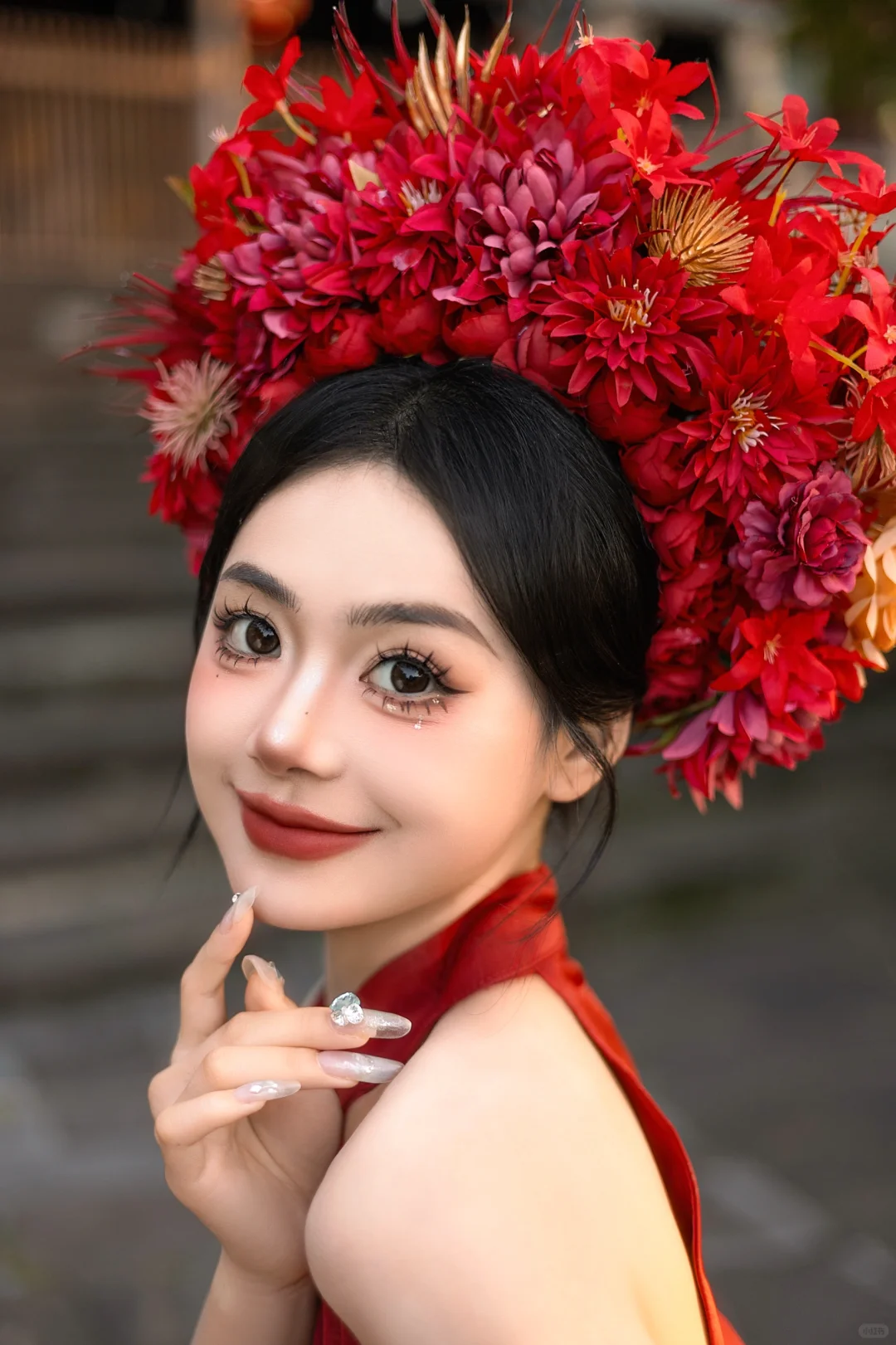 总要拍一次簪花吧！
