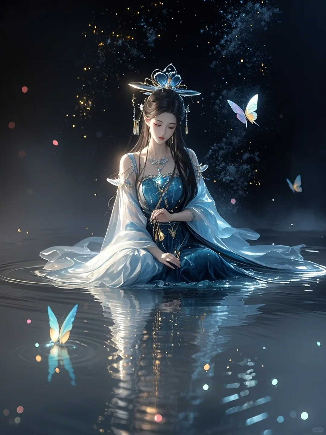 粉蝶翩跹🌻素女幽姿