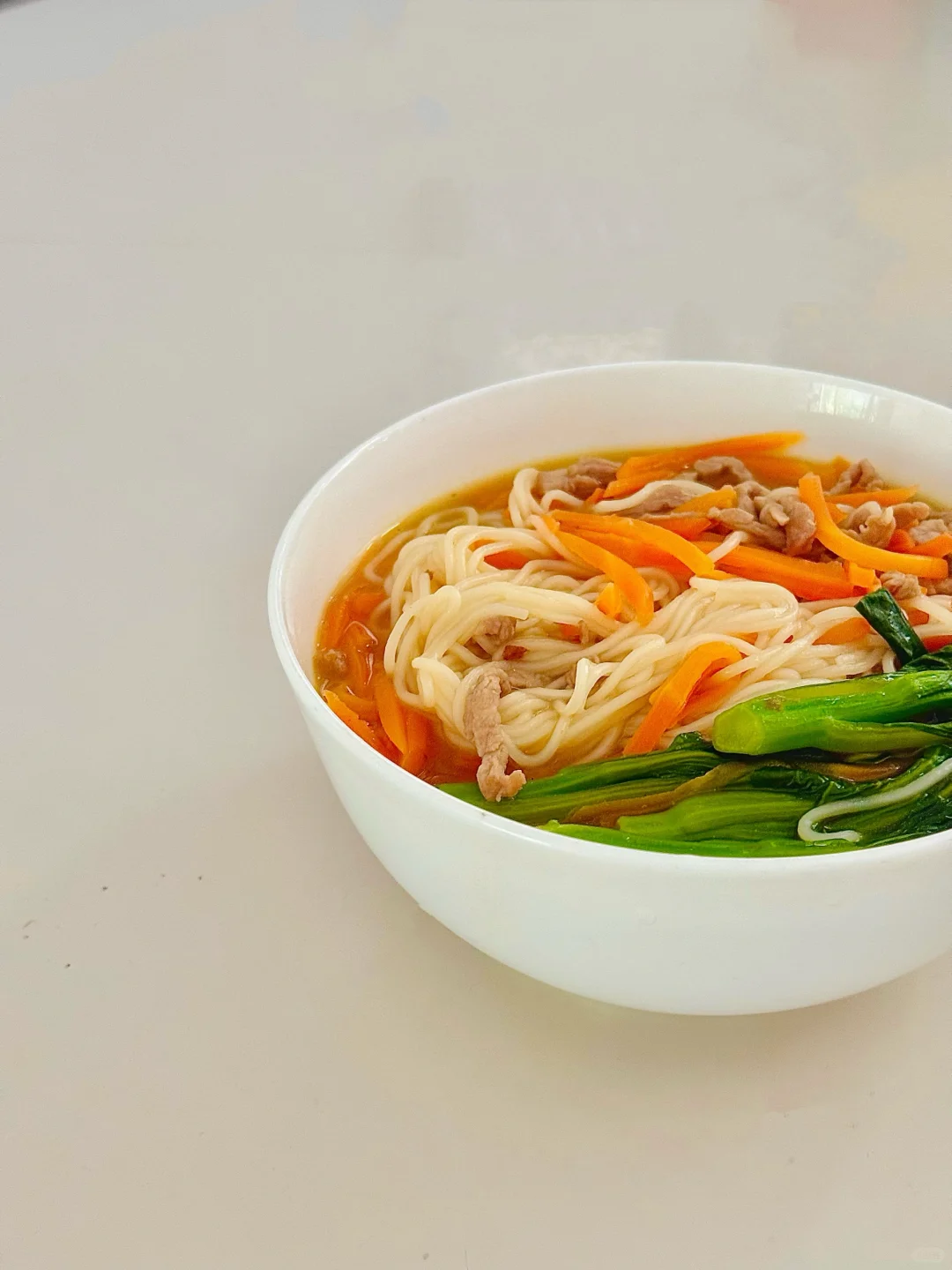 健脾养胃｜养生早餐🫕胡萝卜肉丝面