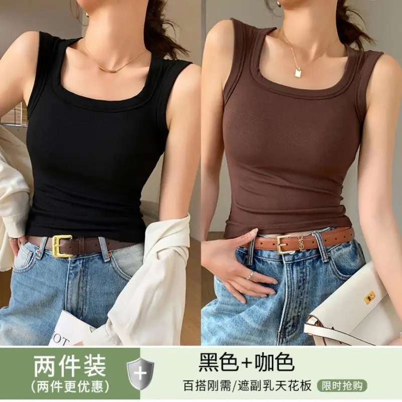 春夏季外穿吊带女2025新款美背文胸一体