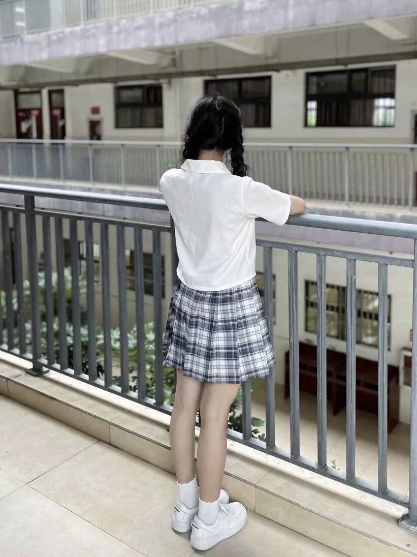 校园里的JK学院风穿搭来啦～