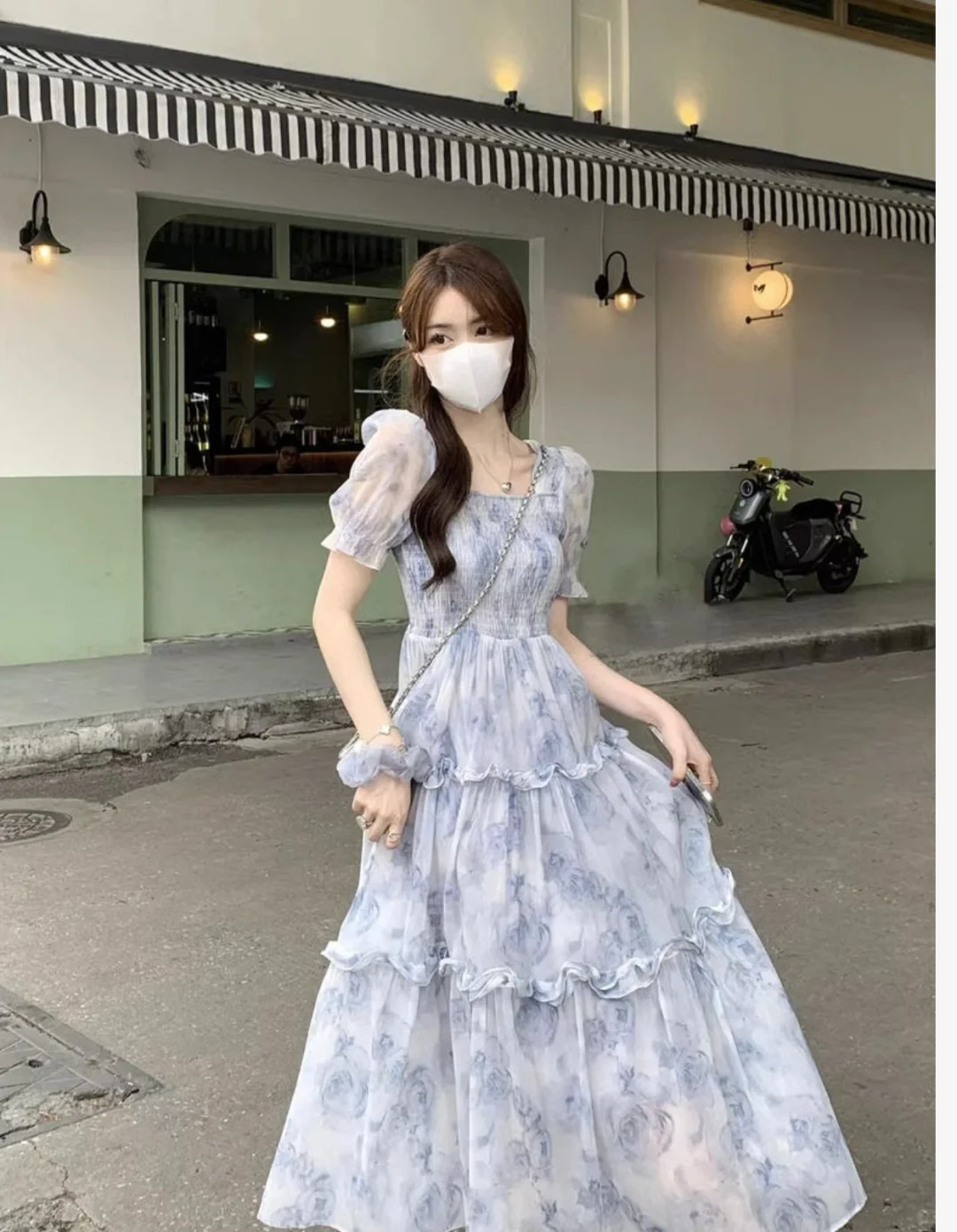 ✨浅紫碎花裙！把仙气穿在身上的浪漫～