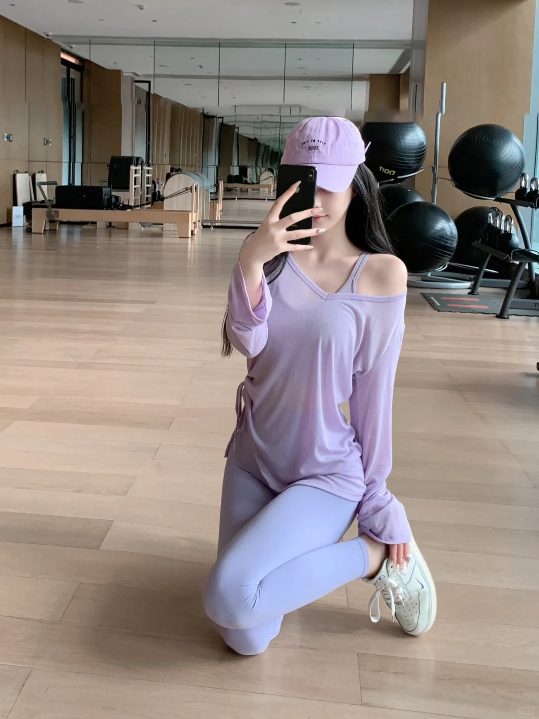 紫色瑜伽服罩衫太高级了吧❗防晒瑜伽服推荐