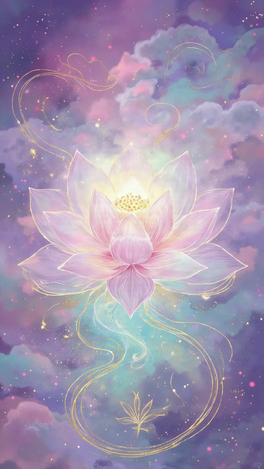 旺女性壁纸｜九紫离火，星辰为泥，宝莲纳福