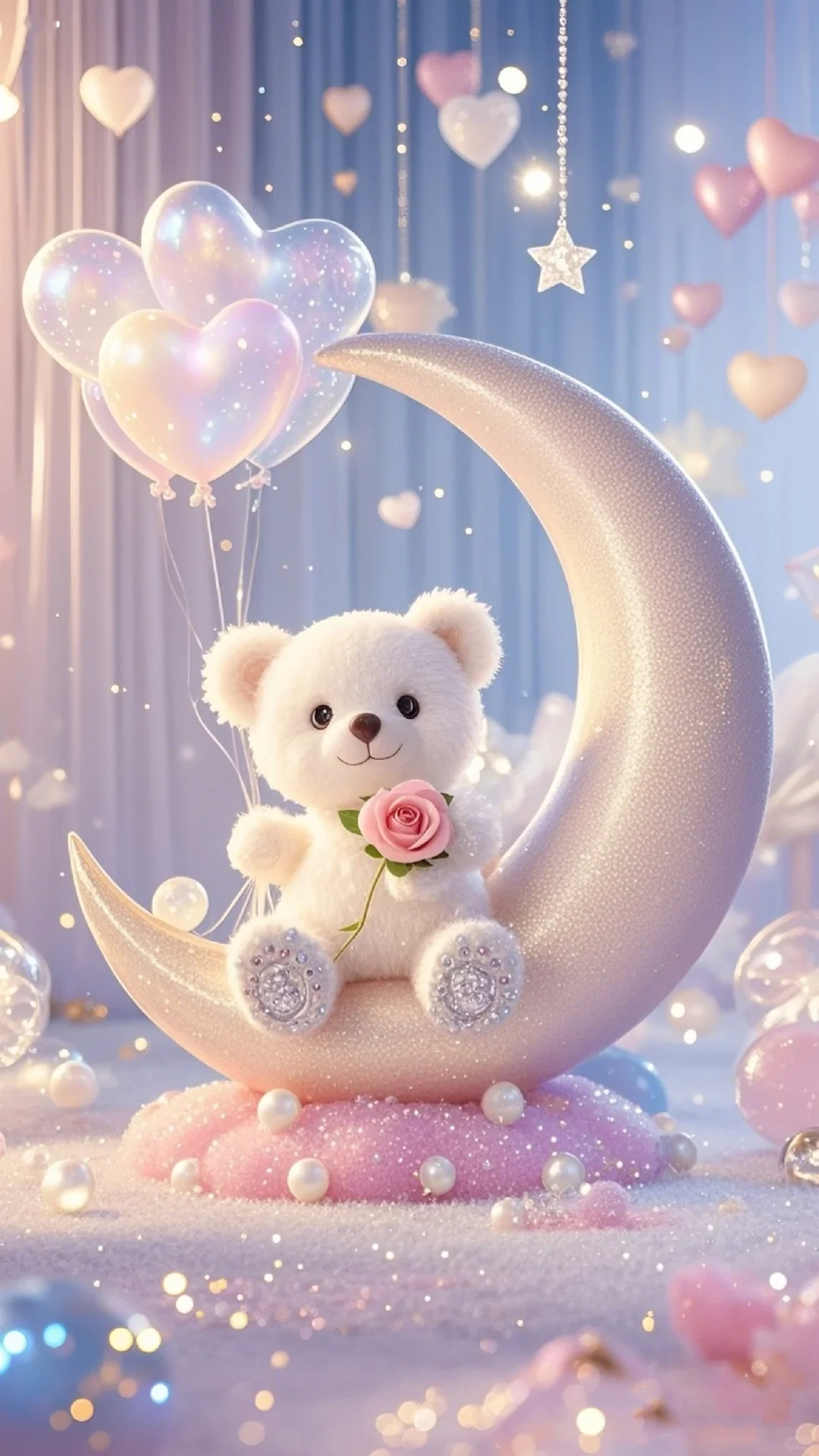 治愈系月亮🌙小熊氛围感美图