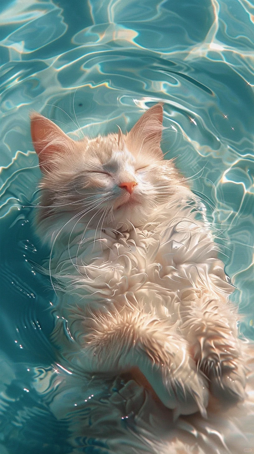 流水生猫 壁纸分享与生成方式
