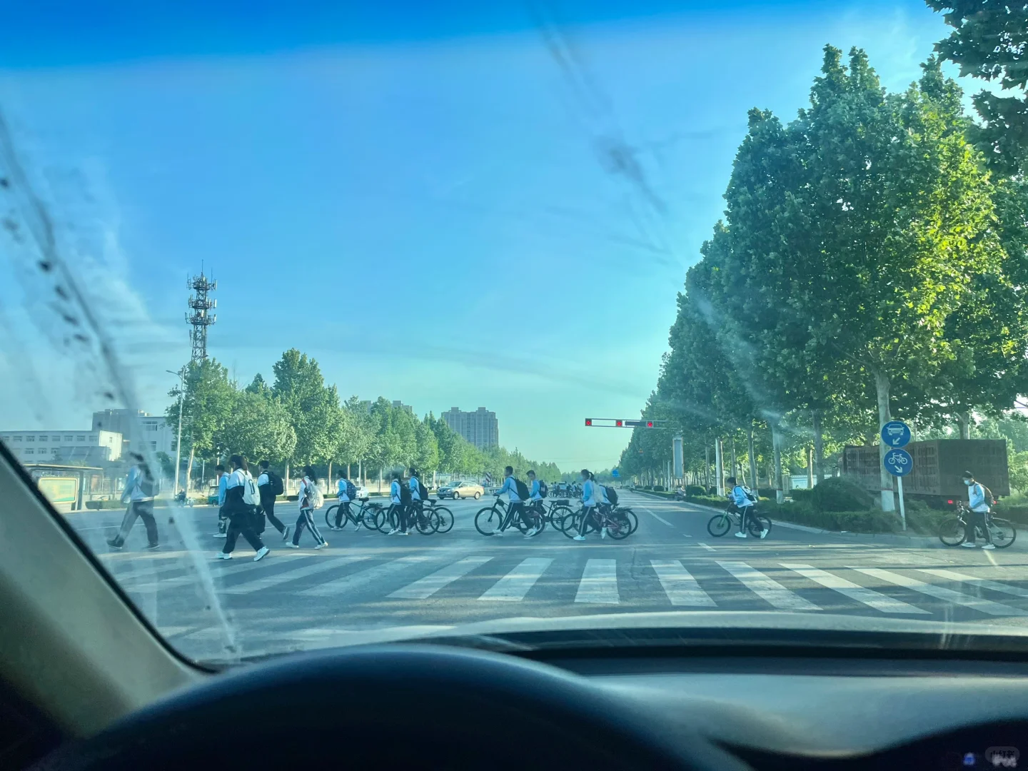 初中生穿校服谈着恋爱 羡慕狠了