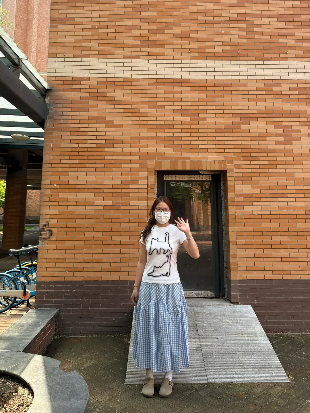 163 130斤大胸微胖🫧女大早八上课穿搭