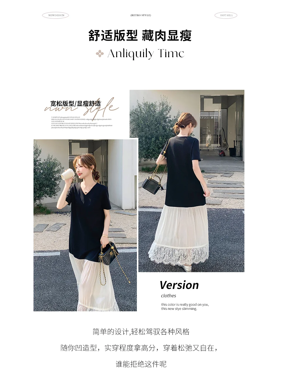 法式气质v领连衣裙女2025夏季新款高级
