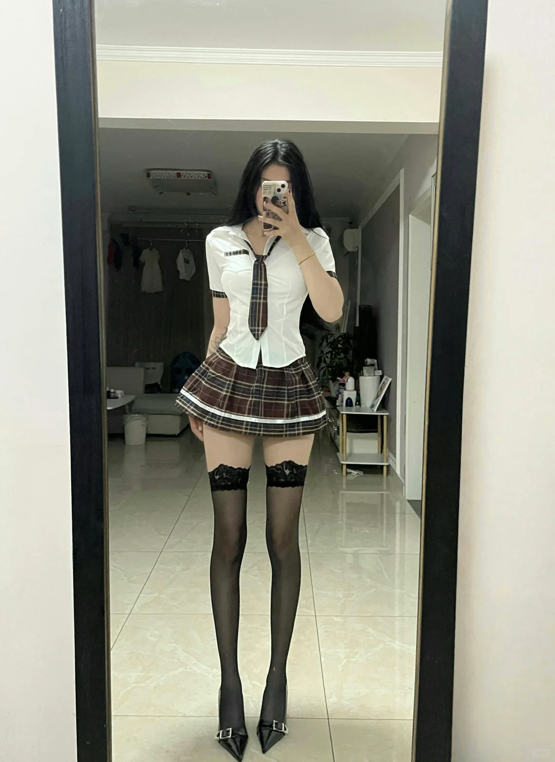 左滑上身美式JK套装！！