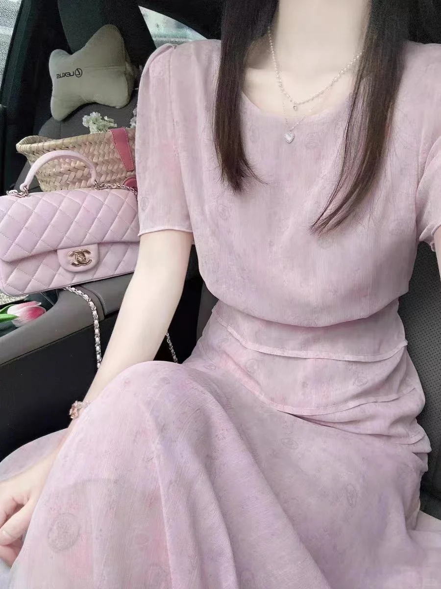 甜妹本命裙！夏日杀疯了哥弟粉色梦幻连衣裙
