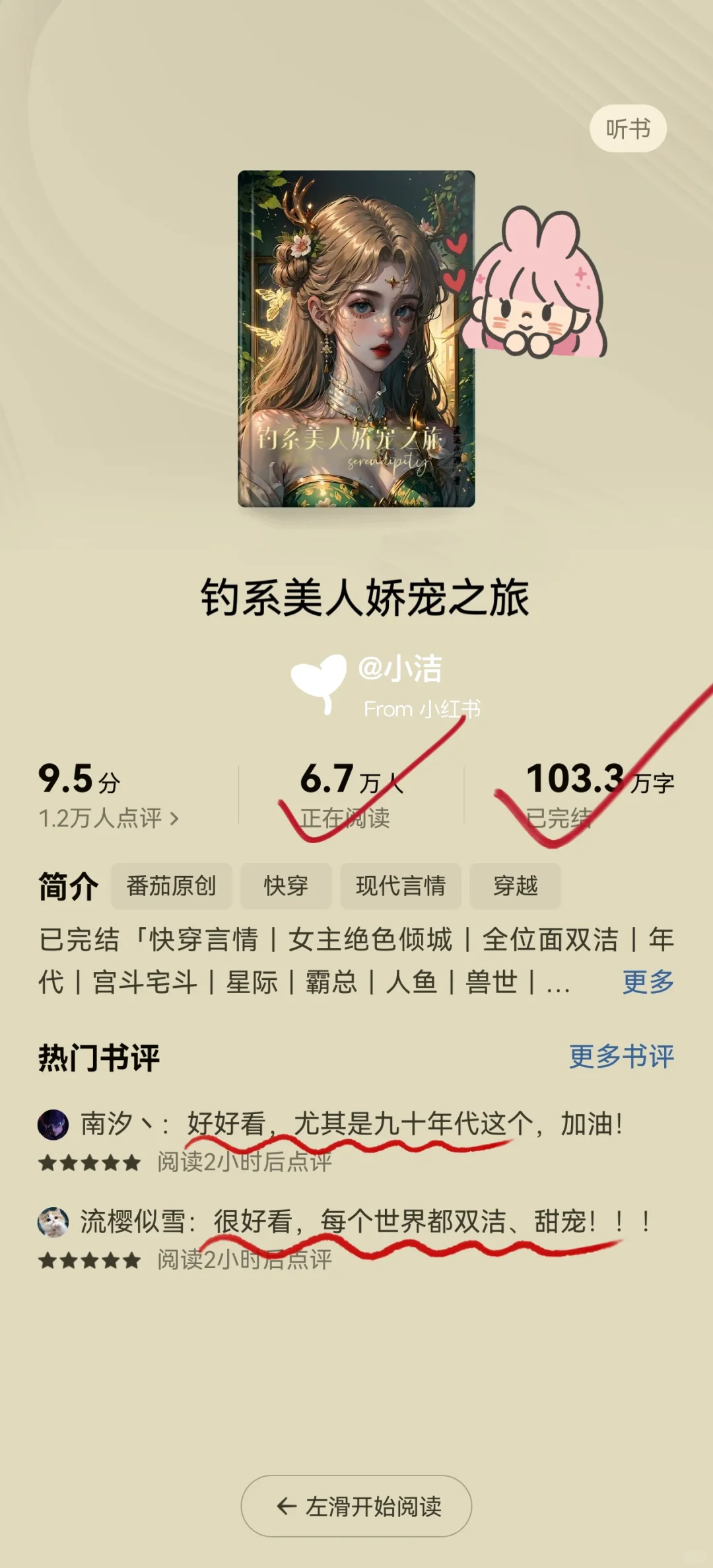 疯狂安利这5⃣️本快穿‼️看看哪本是你的菜❓