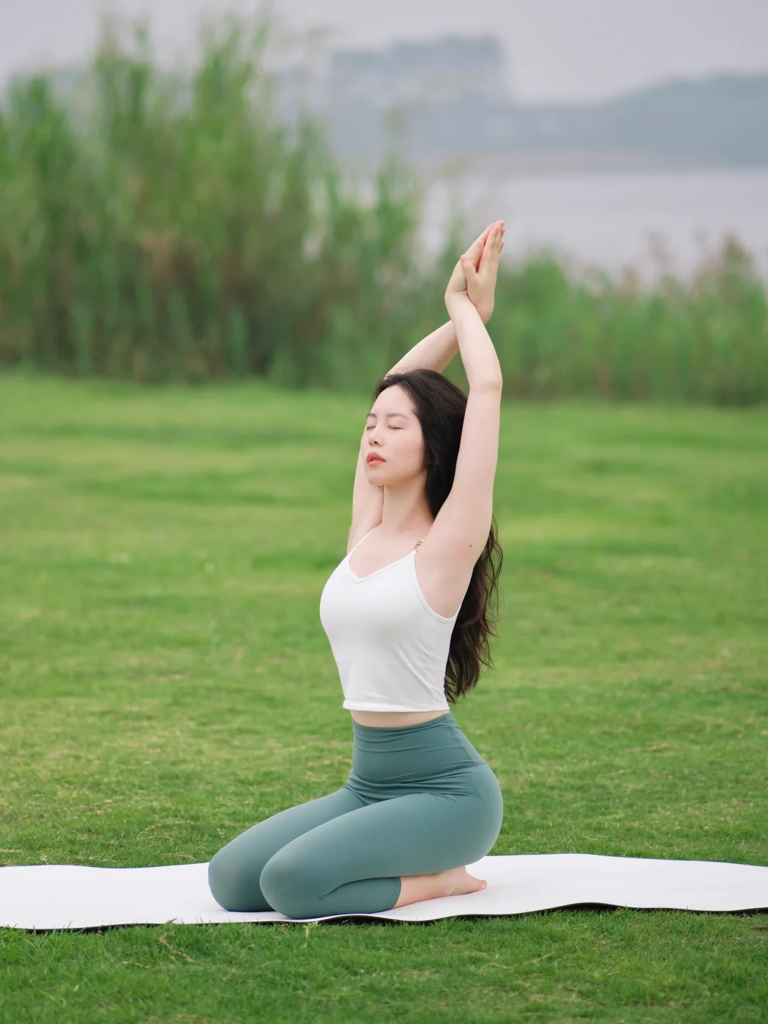 ‍♀️久违的户外草坪瑜伽
