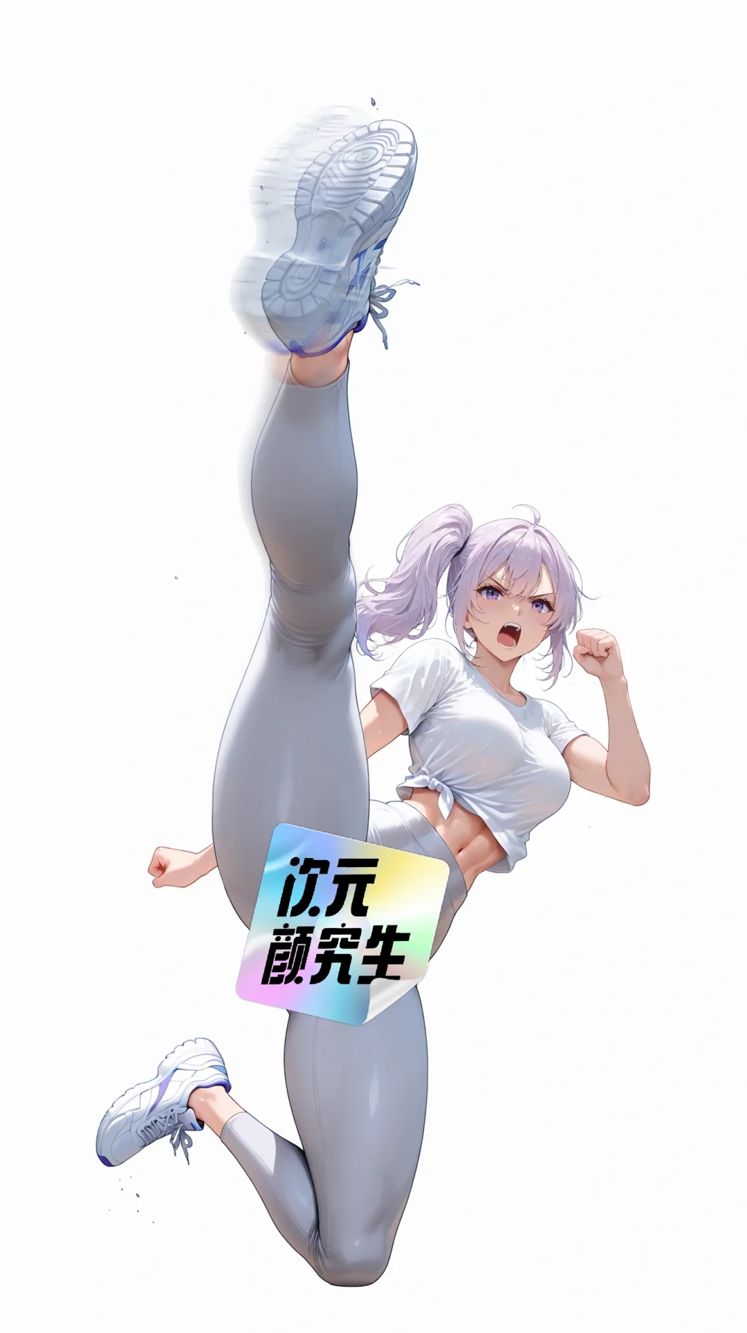 壁纸分享-功夫少女-回旋踢