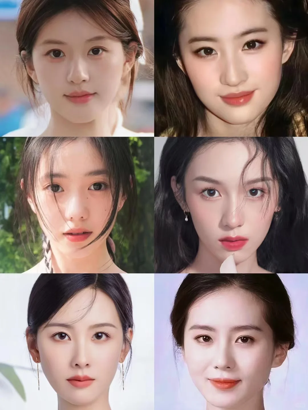 内娱六大淡颜系女明星，你更爱谁的颜？
