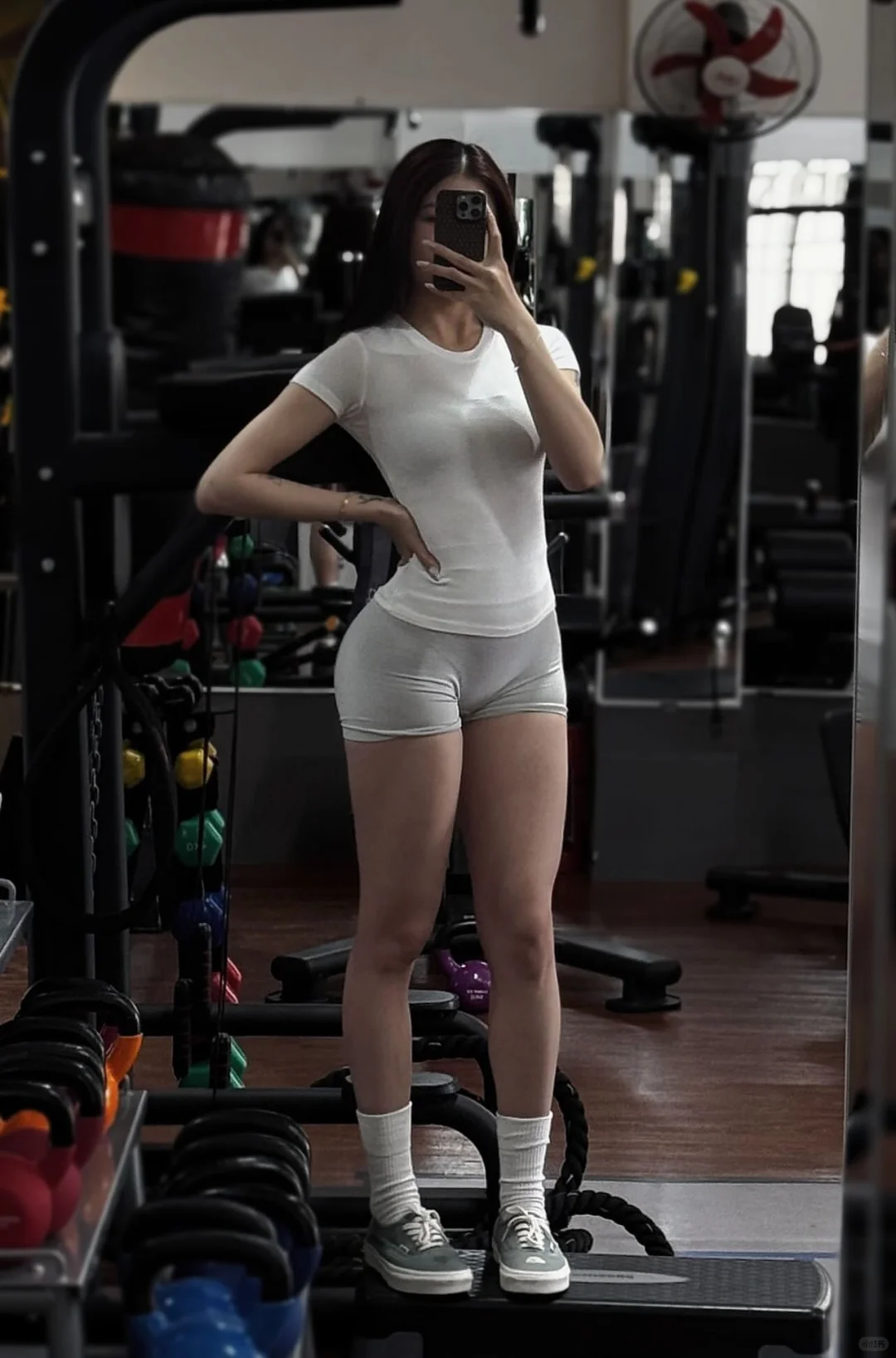 肌肉女孩健身实拍📷