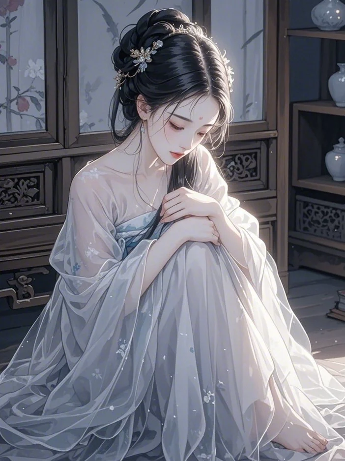 可怜楼上月徘徊，应照离人妆镜台。