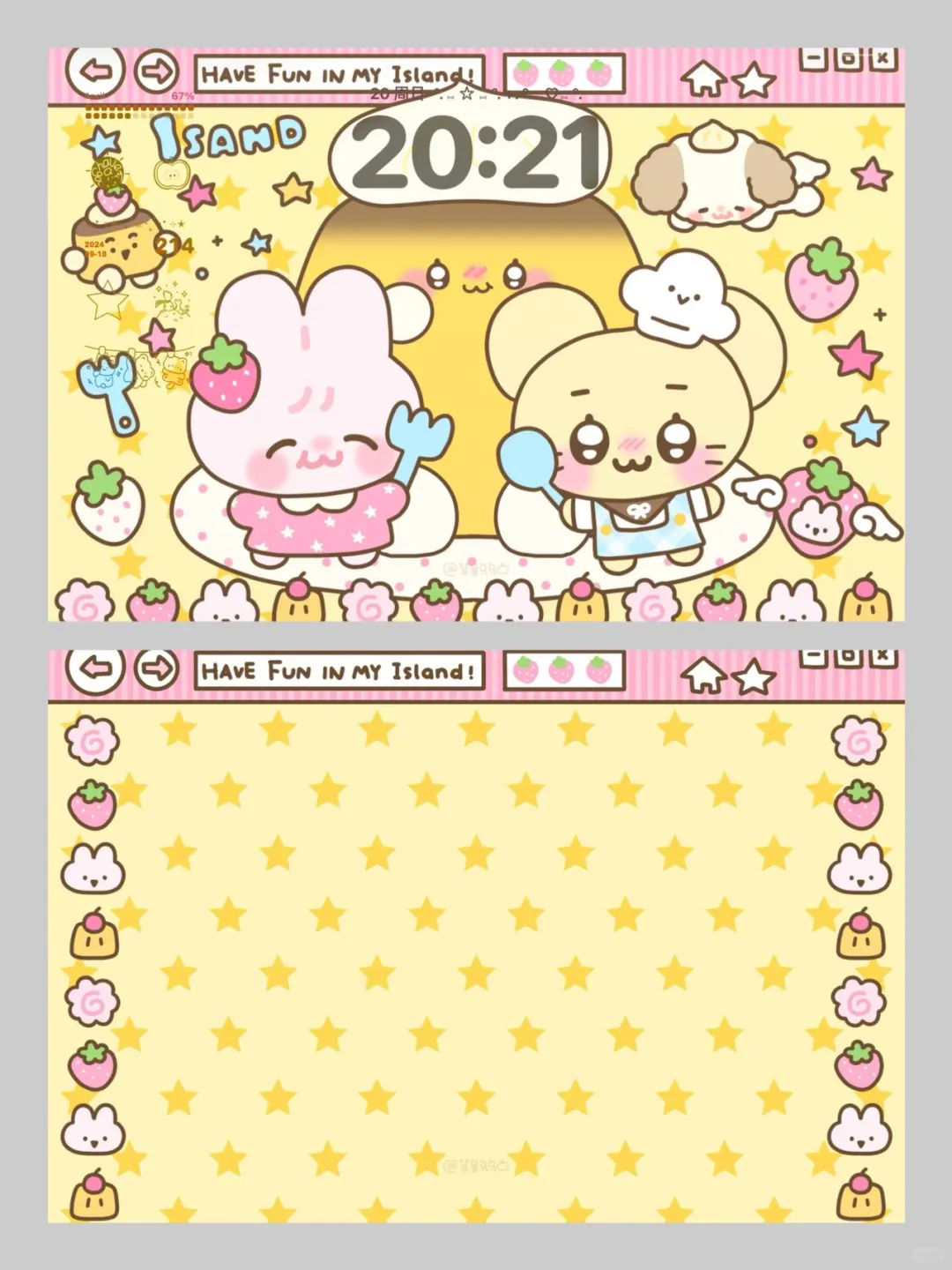 超可爱的ipad壁纸分享☆.｡♬︎♡.