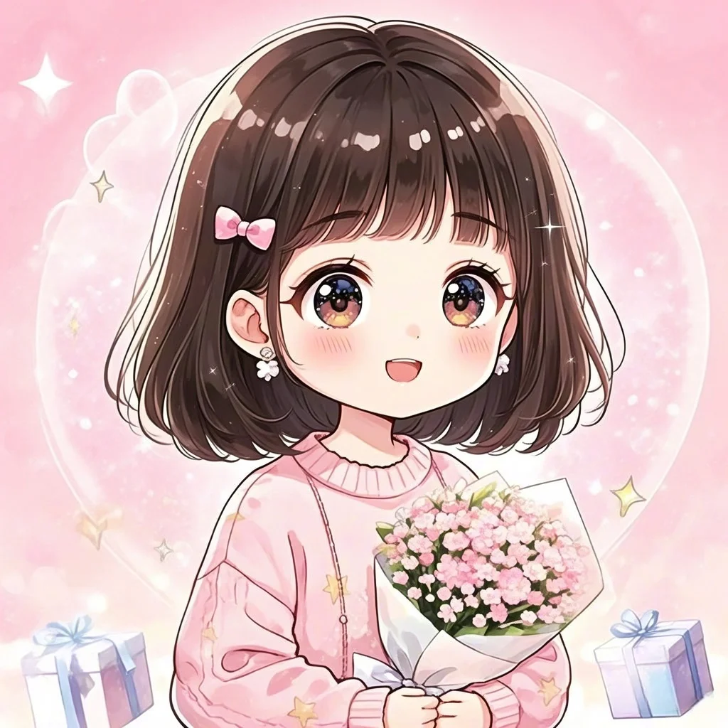 粉色满天星 女生头像