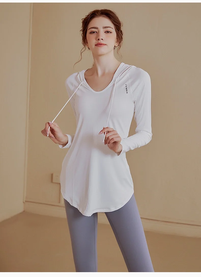 是谁的温柔奶思连帽瑜伽服呀！
