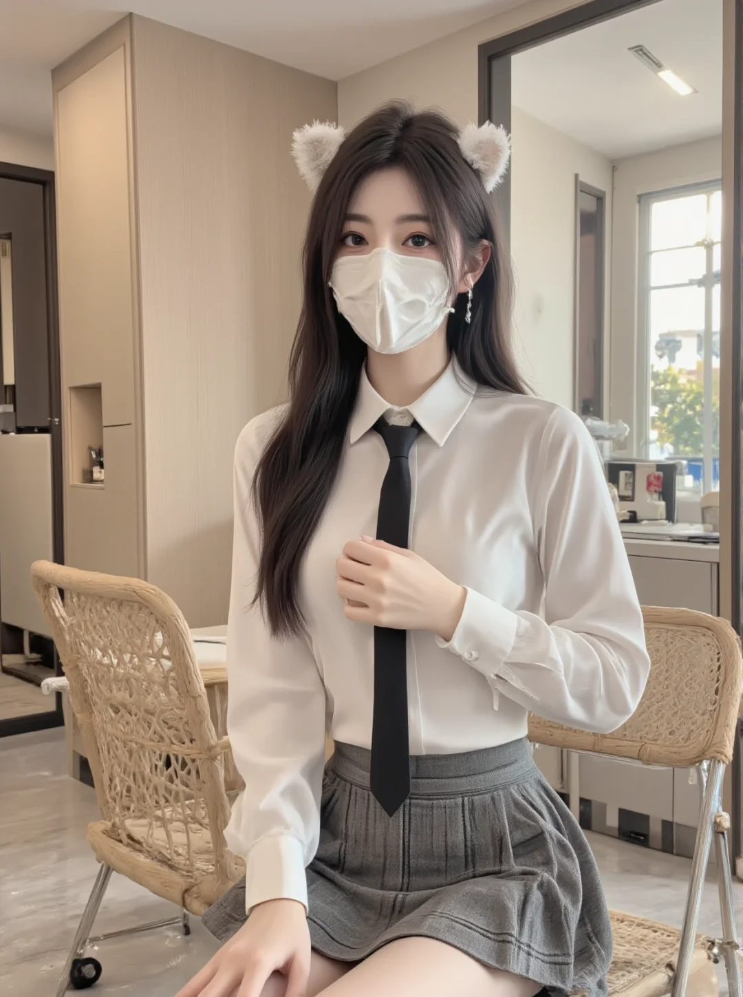 好喜欢这套制服学院风～