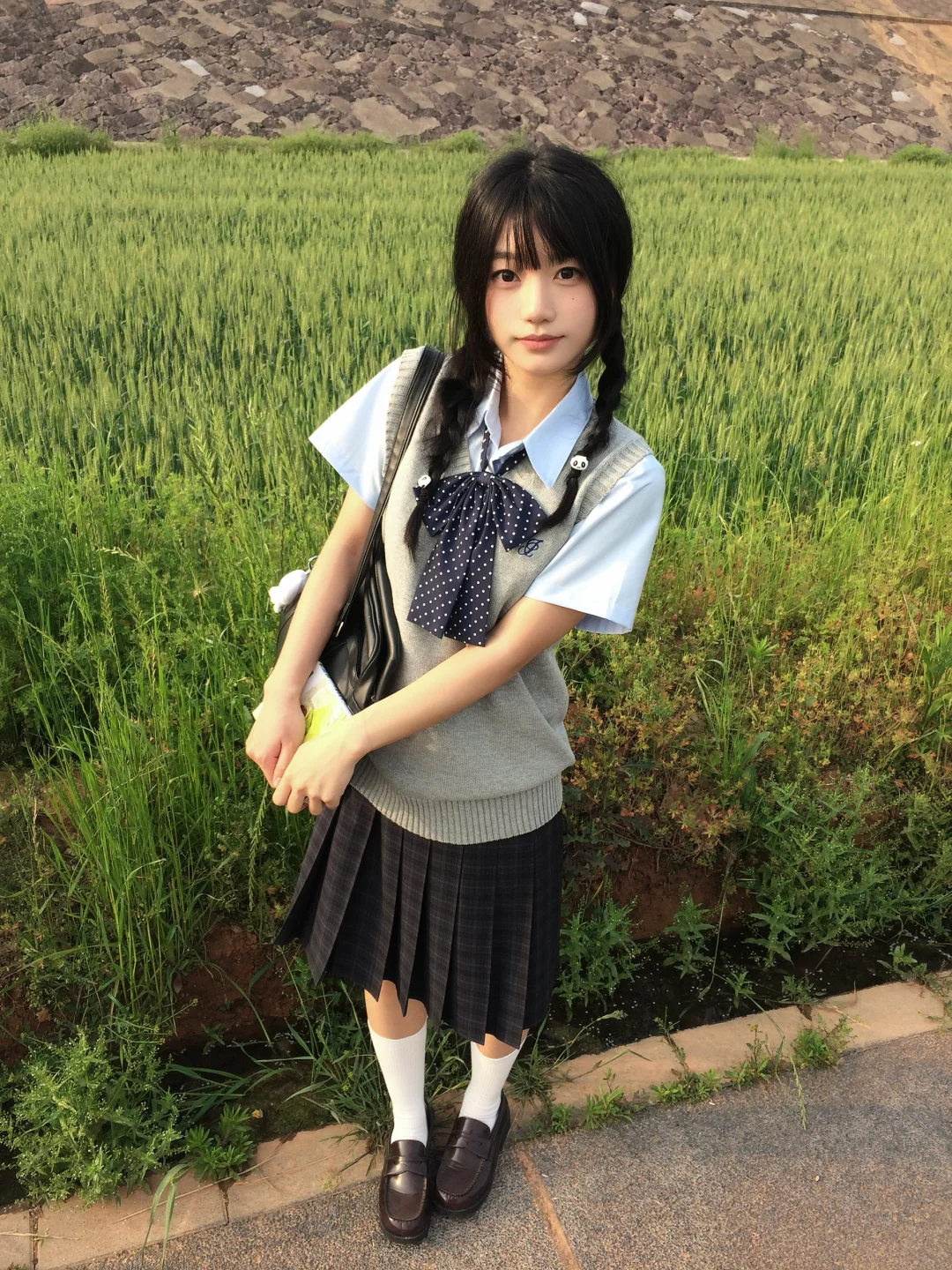 阳光、麦田、JK