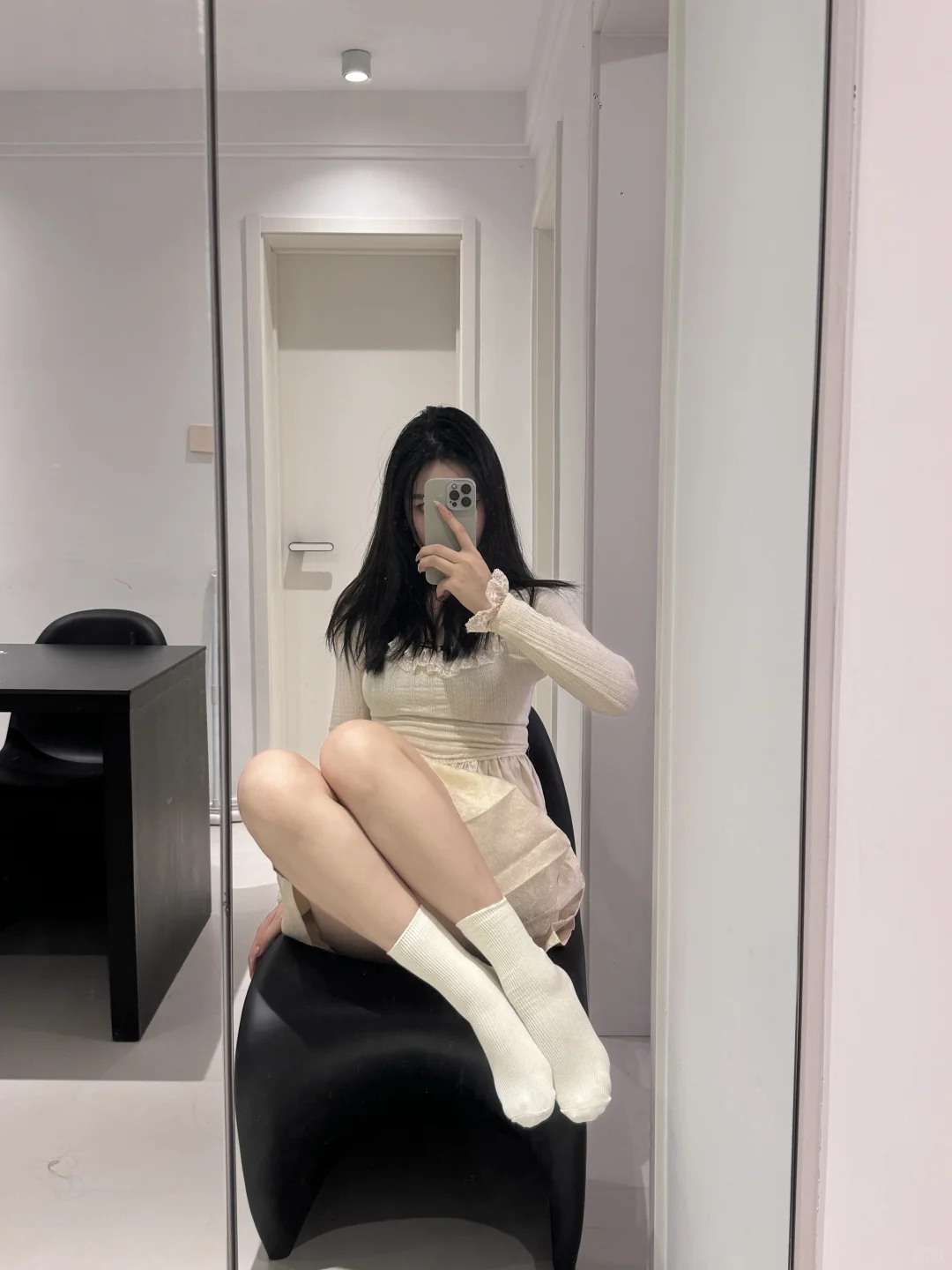 甜一下～针织裙好温柔呀～