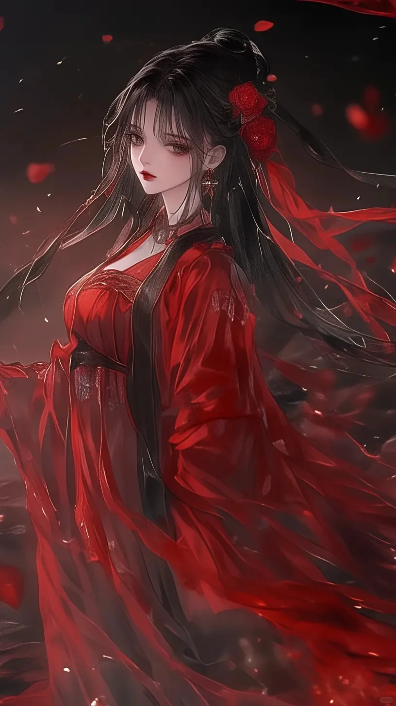 一些图‖古风红字美人头像