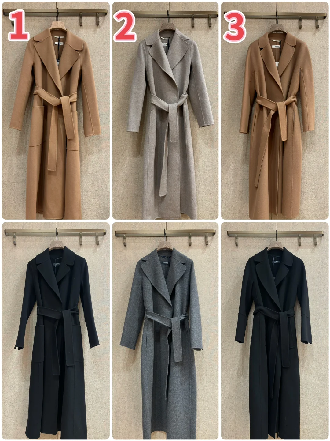 MaxMara 三款羊毛十月大衣