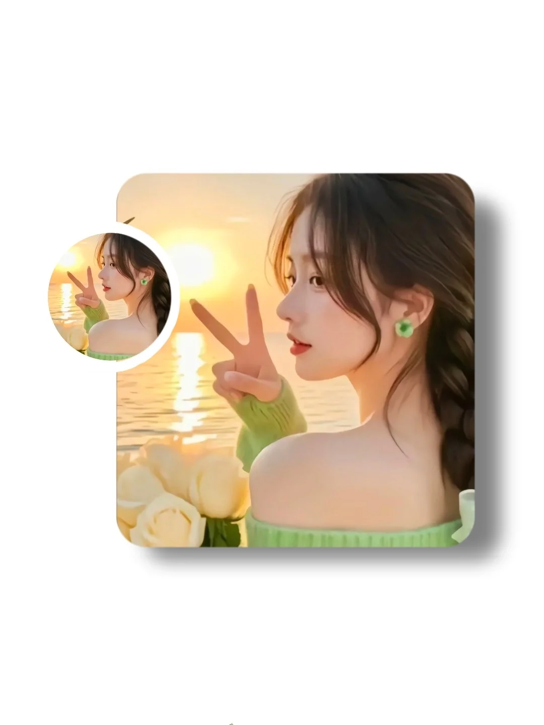 女生头像||晚霞的诱惑