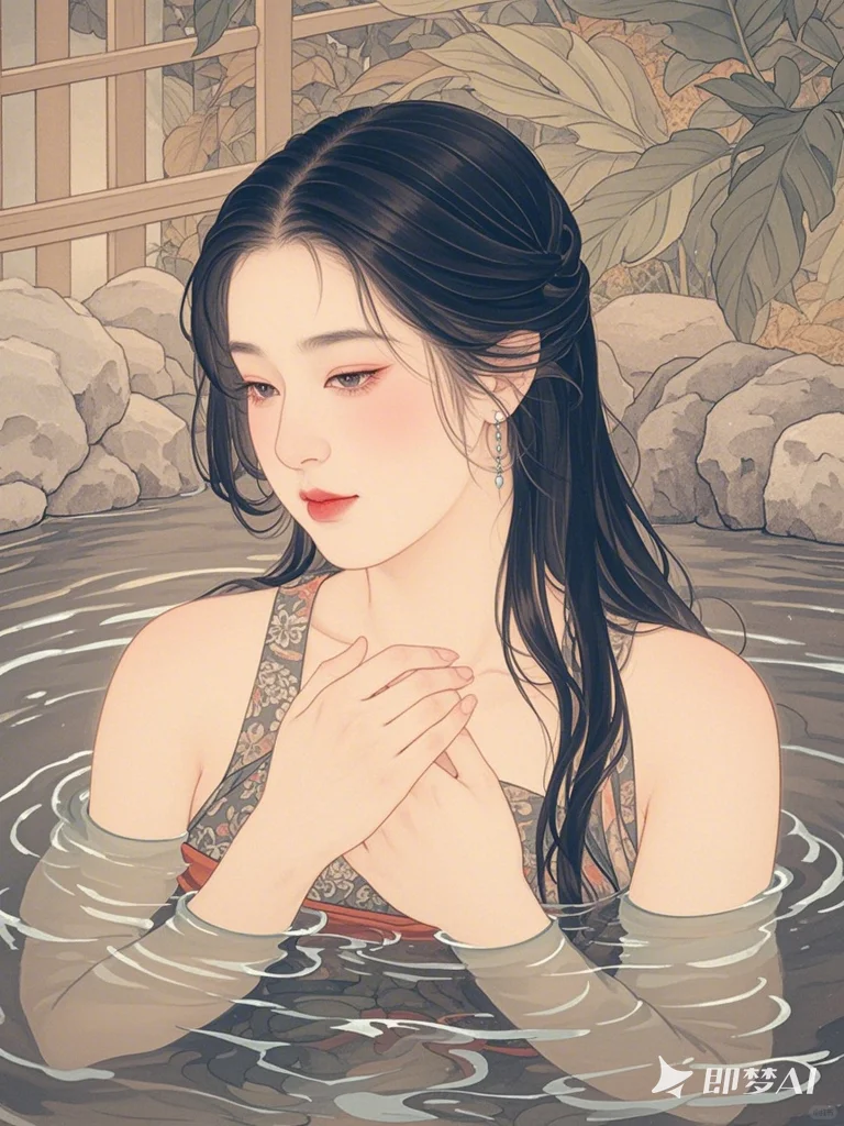 衣褪半含羞，似芙蓉，怯素秋