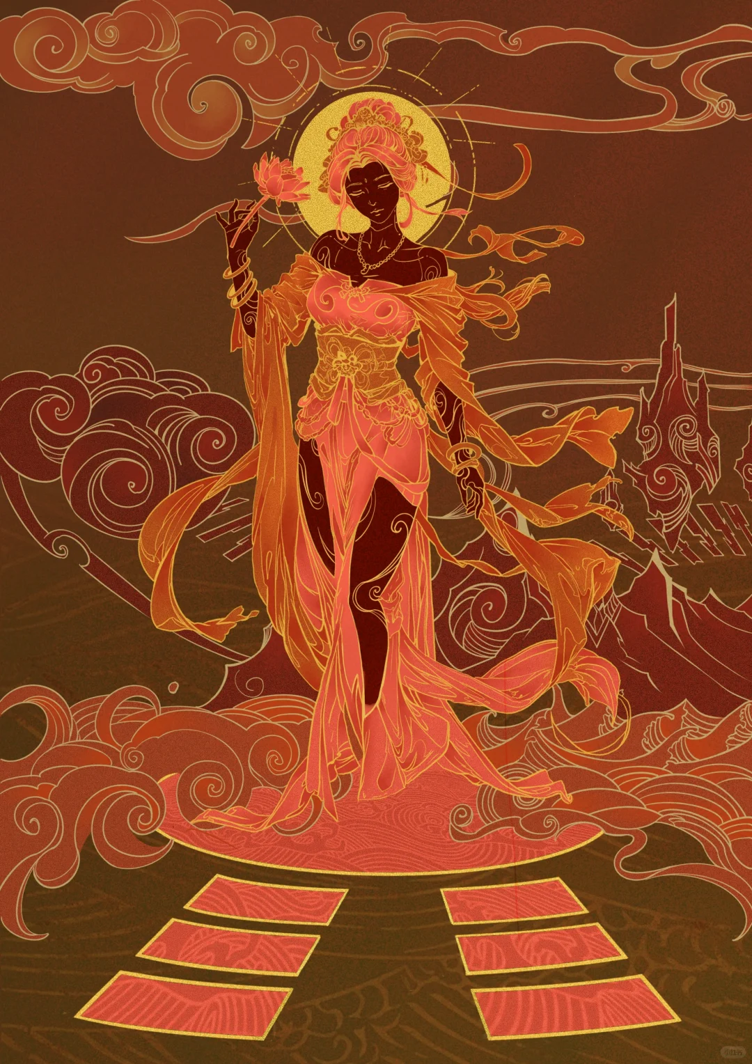 八仙插画