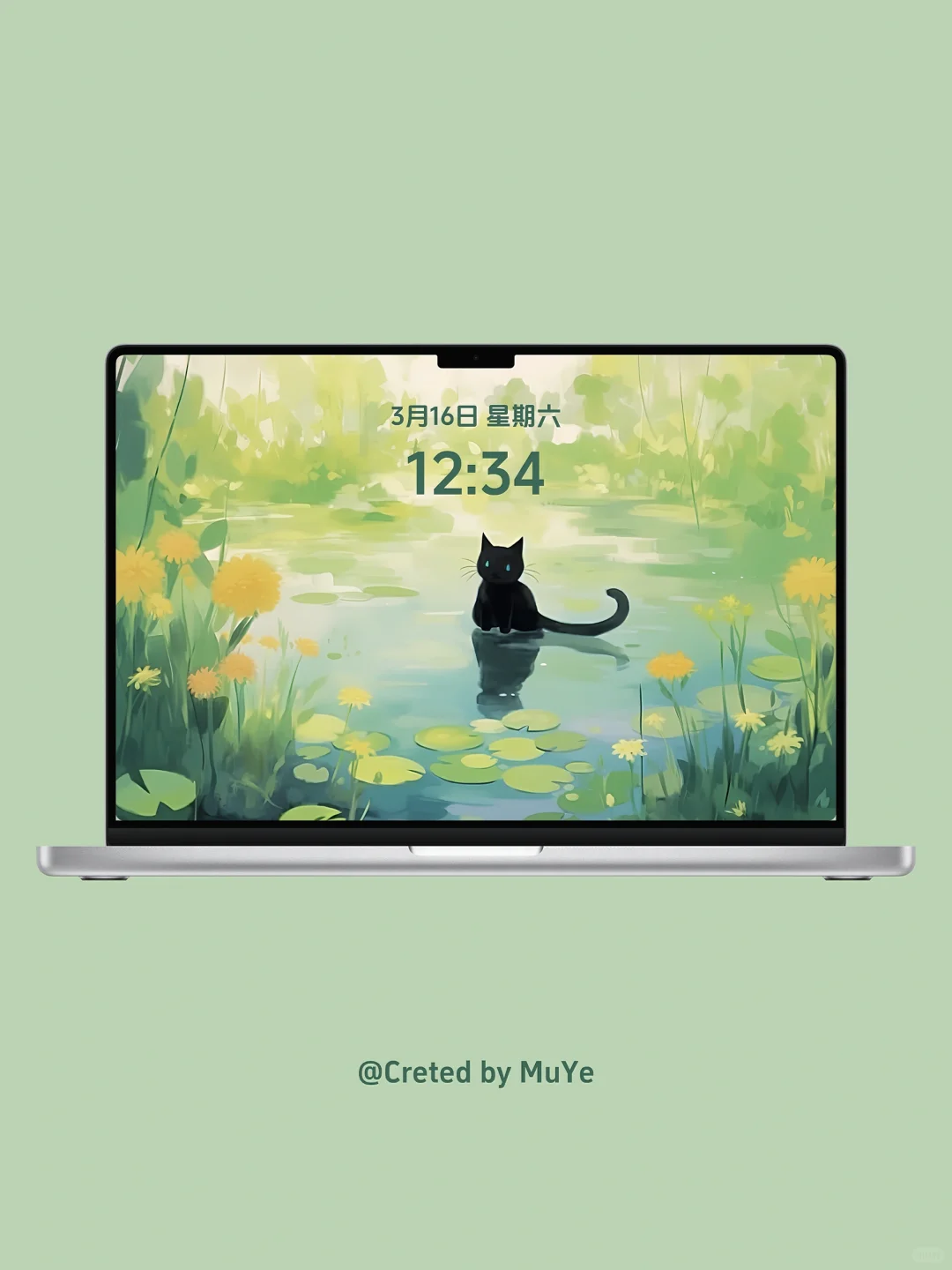 小猫踏青｜ipad平板Mac壁纸｜P008