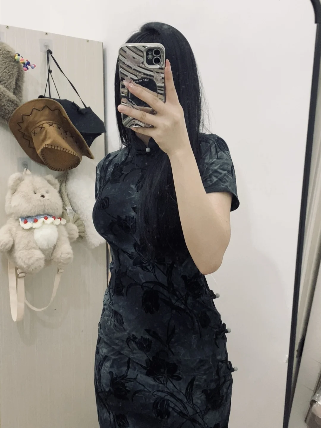 #左肥肥 人生第一件旗袍S码158/106