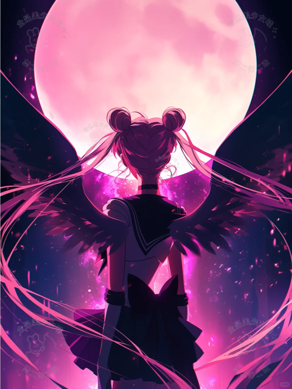 壁纸 42｜这画面绝了✨星空与美少女剪影