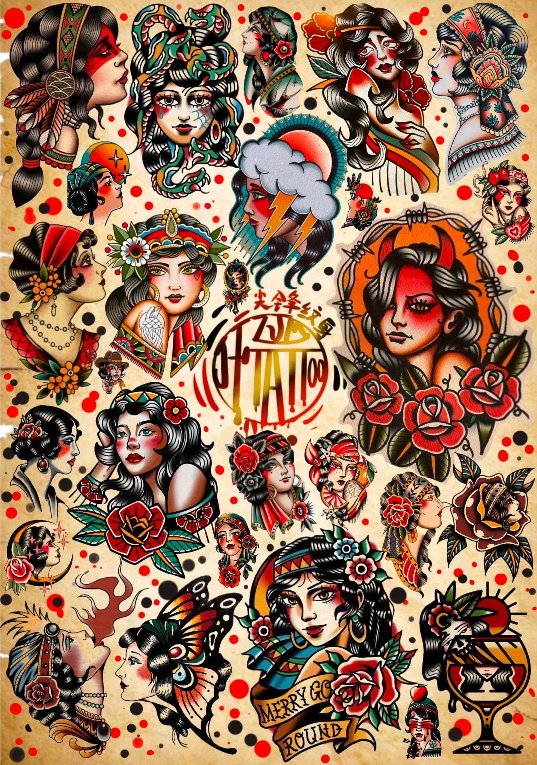 oldschool女郎纹身收集与分享