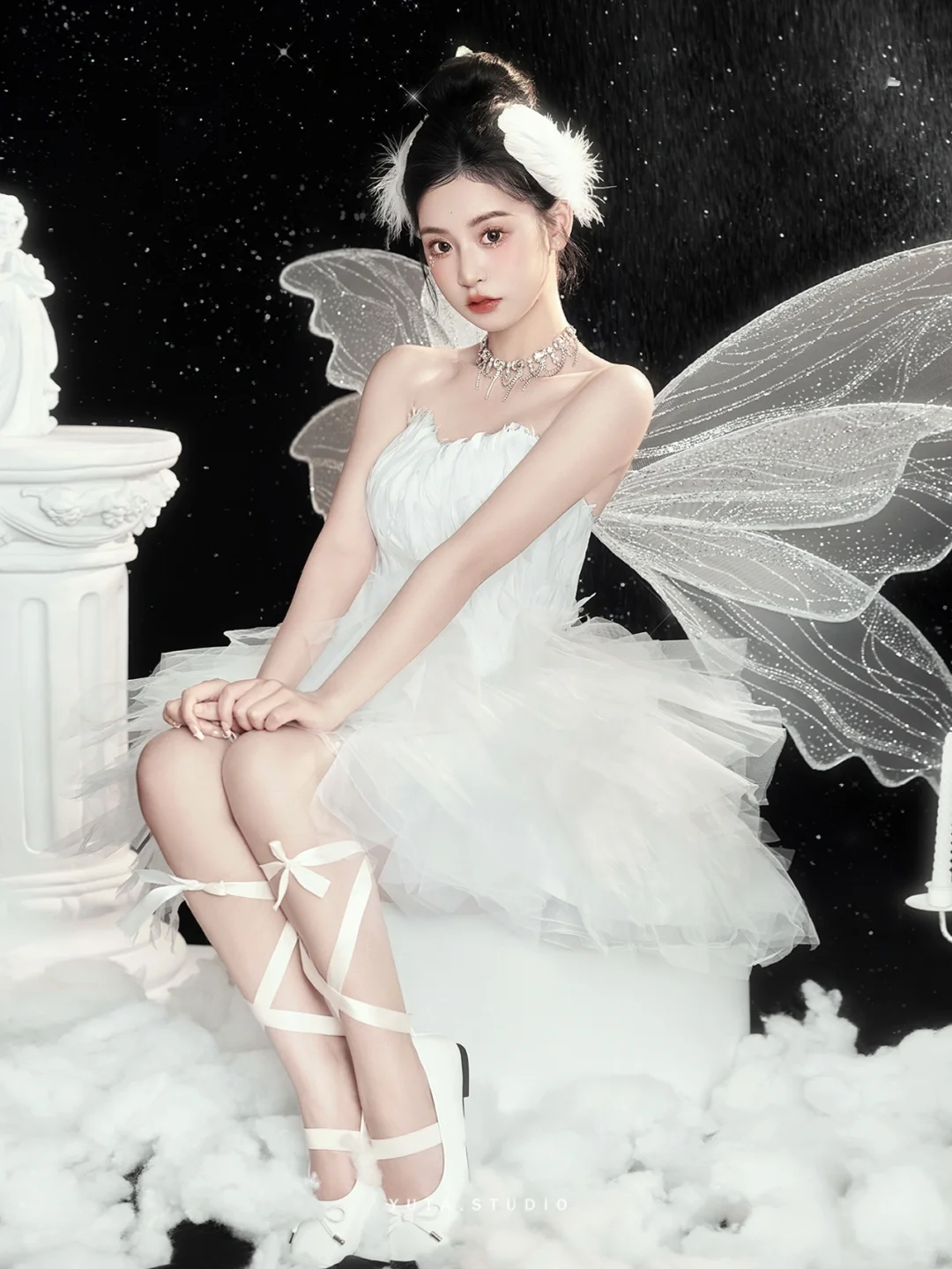 碎钻白天鹅🦢绝美芭蕾少女写真