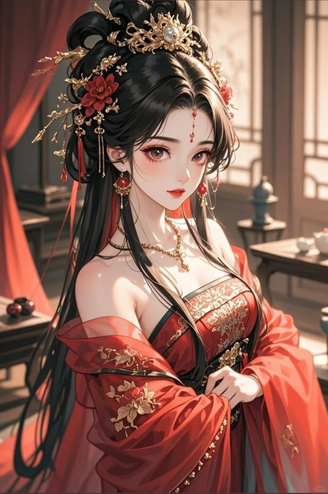 💃红衣古风，魅惑至极的东方浪漫