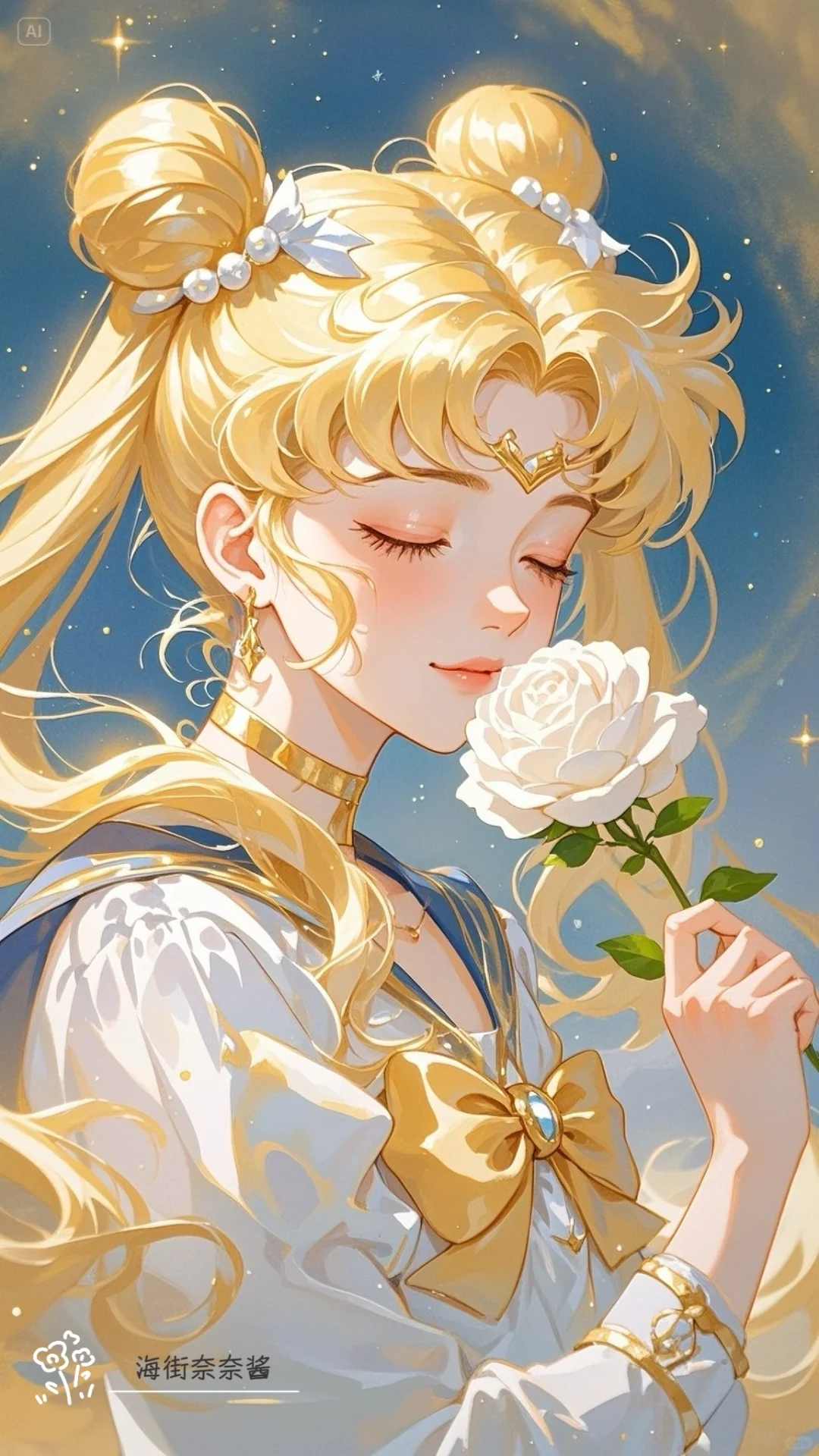 指尖星光✨｜水冰月与玫瑰共舞 美战壁纸
