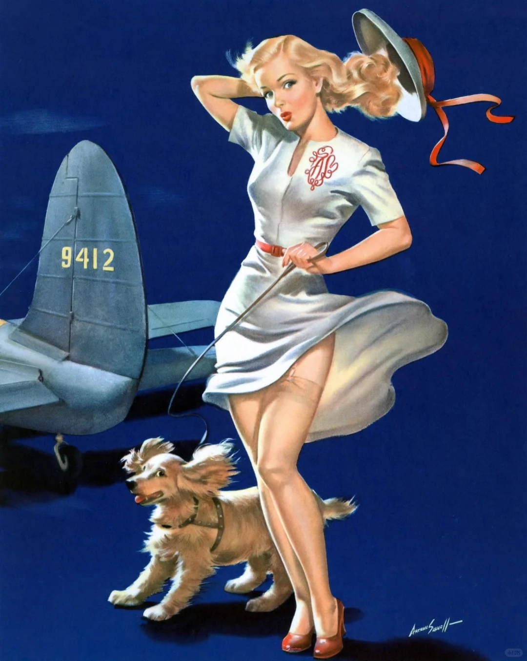 【Pin-up-girl No.13】美式复古美女插画