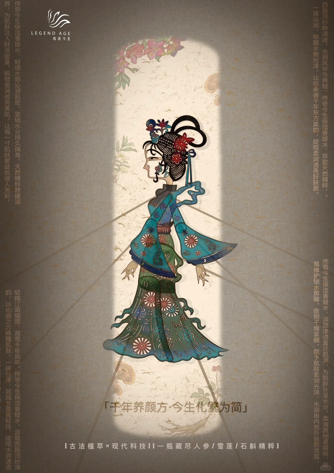 大广赛传奇今生国风海报，➡️划解锁四大美人