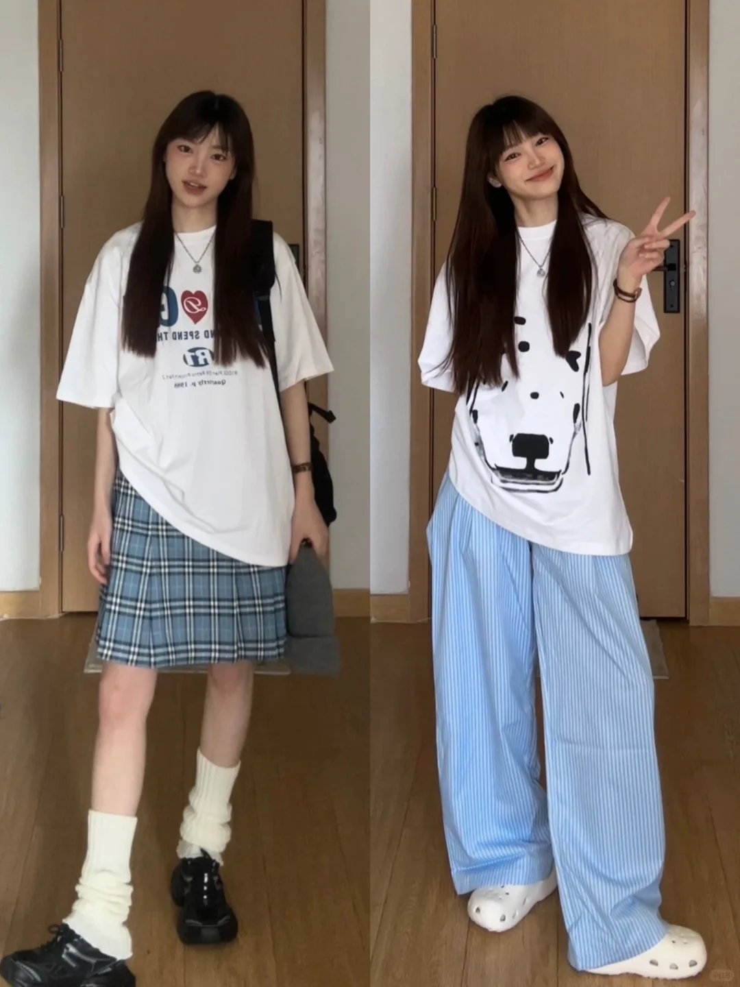 穿搭合集｜2️⃣2️⃣套韩系校园舒适休闲风～春夏