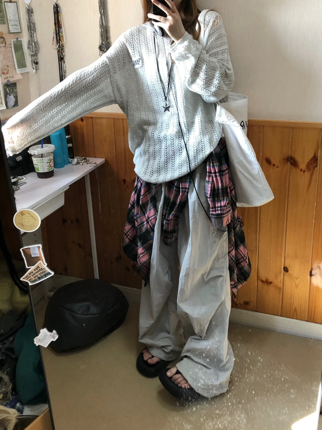 慵懒休闲 适合出门的一身～