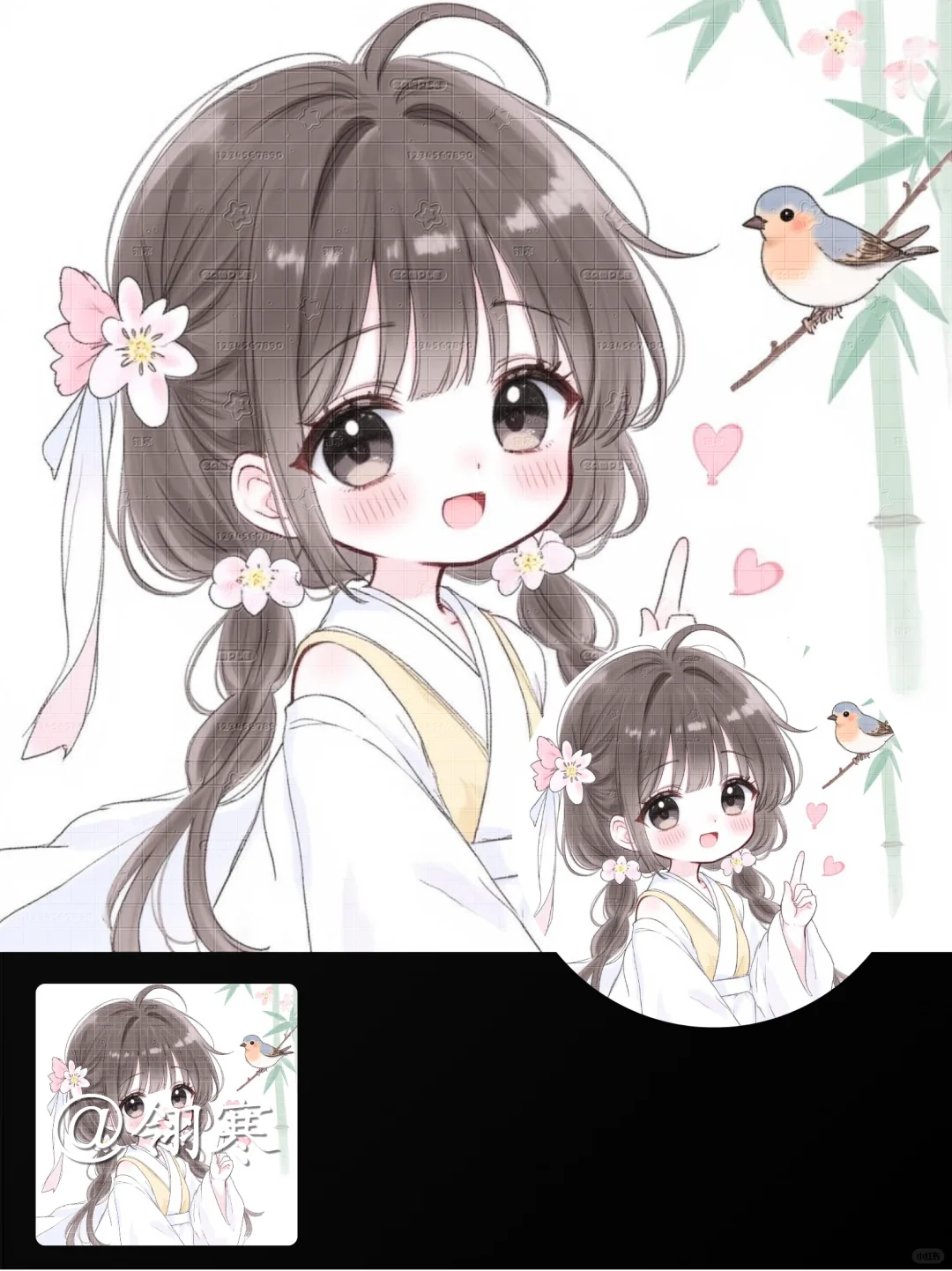 女生头像丨鸟